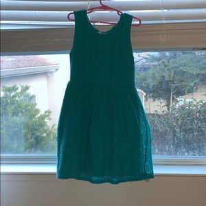 Turquoise laced dress (child 8)